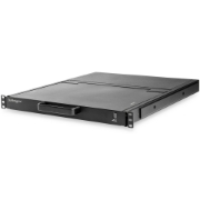 Picture of StarTech.com Rackmount KVM Console HD 1080p - Single Port VGA KVM with 17" LCD Monitor for Server Rack - Fully Featured 1U LCD KVM Drawer w/Cables & Hardware - USB Support - 50,000 MTBF