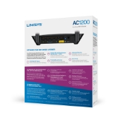 Image de Linksys E5400 routeur sans fil Gigabit Ethernet Bi-bande (2,4 GHz / 5 GHz) Noir