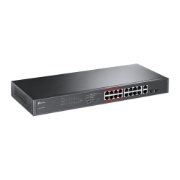 Picture of TP-Link 16-Port 10/100Mbps + 2-Port Gigabit Unmanaged PoE Switch