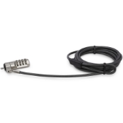 Picture of StarTech.com 6.5ft (2m) Laptop Cable Lock - 4 Digit Combination Laptop/Desktop Security Cable Lock for K-Slot Devices/Computers/Monitors - Portable Anti-Theft Vinyl Coated Steel Cable Lock