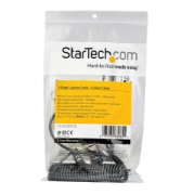 Picture of StarTech.com 6ft (1.8m) Self-Coiling Laptop Cable Lock - Portable 3-Digit Combination Security Cable Lock for K-Slot Laptop/Computer/Desktop/Device - Coiled Anti-Theft Steel Cable Lock