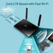 Picture of TP-Link Archer MR200 wireless router Fast Ethernet Dual-band (2.4 GHz / 5 GHz) 4G Black