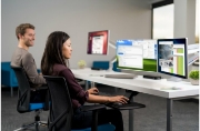 Picture of Kensington One-Touch Height Adjustable Dual Monitor Arm