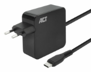 Picture of ACT USB-C laptop wall charger 65W with Power Delivery profiles, 2 meters
