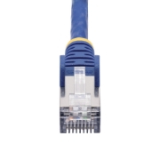 Picture of StarTech.com 1m Blue CAT8 Ethernet Cable, Snagless RJ45, 25G/40G, 2000MHz, 100W PoE++, S/FTP, 26AWG Pure Bare Copper Wire, LSZH, Shielded Network Patch Cord w/Strain Reliefs, Fluke Channel Tested