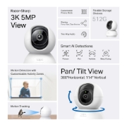 Picture of TP-Link Tapo C230 Bulb IP security camera Indoor 2880 x 1620 pixels Ceiling/Desk