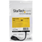 Picture of StarTech.com 6" (15cm) HDMI Port Saver Cable - 4K 60Hz High Speed HDMI 2.0 Extension Cable with Ethernet - Short HDMI Extension Cable - HDMI Male to Female Extension Adapter Cord
