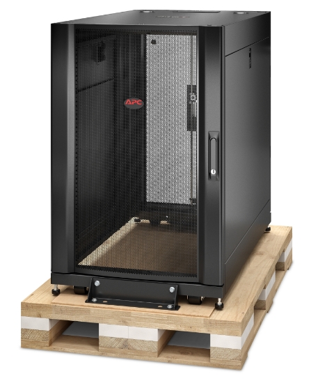 Picture of APC NetShelter SX, Server Rack Enclosure, 18U, Shock Packaging, Black, 925H x 600W x 1070D mm