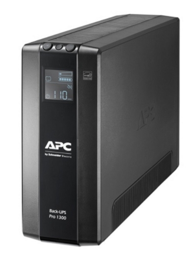 Picture of APC Back-UPS Pro, 1300VA/780W, Tower, 230V, 8x IEC C13 outlets, AVR, LCD, User Replaceable Battery
