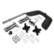 Picture of StarTech.com Dual Monitor Stand - Ergonomic Desktop Monitor Stand for up to 32" VESA Displays - Free-Standing Articulating Universal Computer Monitor Mount - Adjustable Height - Silver