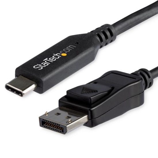 Picture of StarTech.com 6ft/1.8m USB C to DisplayPort 1.4 Cable - 4K/5K/8K USB Type-C to DP 1.4 Alt Mode Video Adapter Converter - HBR3/HDR/DSC - 8K 60Hz DP Monitor Cable for USB-C/Thunderbolt 3
