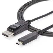 Picture of StarTech.com 6ft/1.8m USB C to DisplayPort 1.4 Cable - 4K/5K/8K USB Type-C to DP 1.4 Alt Mode Video Adapter Converter - HBR3/HDR/DSC - 8K 60Hz DP Monitor Cable for USB-C/Thunderbolt 3