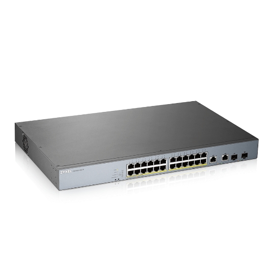 Picture of Zyxel GS1350-26HP-EU0101F network switch Managed L2 Gigabit Ethernet (10/100/1000) Power over Ethernet (PoE) Grey