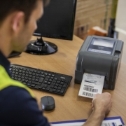Picture of Brother TD-4520TN label printer Direct thermal / Thermal transfer 300 x 300 DPI 127 mm/sec Wired Ethernet LAN