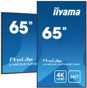 Picture of iiyama LH6541UHS-B1AG Signage Display 163.8 cm (64.5") LCD 500 cd/m² 4K Ultra HD Black 24/7