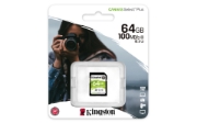 Picture of Kingston Technology 64GB SDXC Canvas Select Plus 100R C10 UHS-I U1 V10