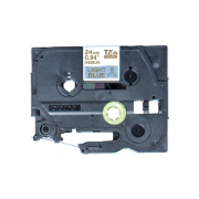 Picture of Brother TZE-RL54 label-making tape Gold on blue