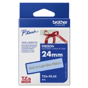 Picture of Brother TZE-RL54 label-making tape Gold on blue