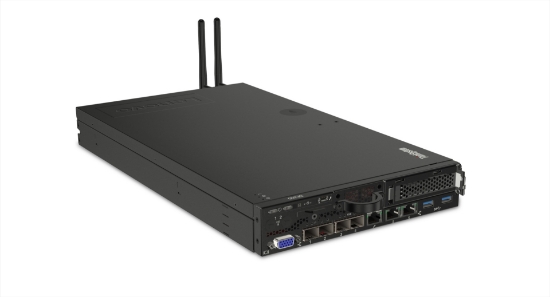Picture of Lenovo ThinkSystem SE350 server 480 GB Rack (1U) Intel® Xeon® D D-2123IT 2.2 GHz 16 GB DDR4-SDRAM