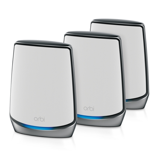 Picture of NETGEAR Orbi RBK853 AX6000 WiFi 6 Mesh System Tri-band (2.4 GHz / 5 GHz / 5 GHz) Wi-Fi 6 (802.11ax) Grey 4 Internal