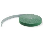 Picture of StarTech.com 25ft Hook and Loop Roll - Cut-to-Size Reusable Cable Ties - Bulk Industrial Wire Fastener Tape /Adjustable Fabric Wraps Green / Resuable Self Gripping Cable Management Straps