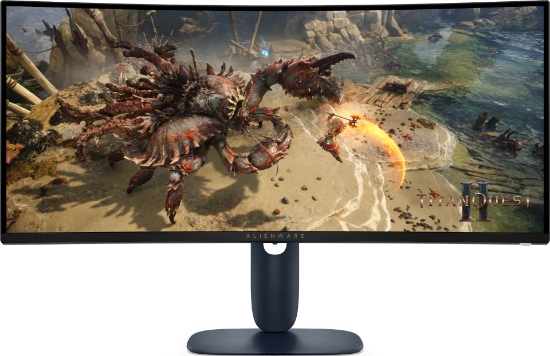 Picture of Alienware AW3425DWM computer monitor 86.4 cm (34") 3440 x 1440 pixels Wide Quad HD LCD Black, Blue
