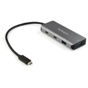 Picture of StarTech.com 4 Port USB C Hub w/ 2x USB A & 2x USB C - SuperSpeed 10Gbps USB Type-C 3.1/3.2 Gen 2 Hub - USB Bus Powered - Portable USB-C to USB Adapter Hub - Aluminum - 25cm(9.8") Cable~4 Port USB C Hub w/ 2x USB A & 2x USB C - SuperSpeed 10Gbps USB Type-C 3.2 Gen 2 Hub - USB Bus Powered - Portable USB-C to USB Adapter Hub - Aluminum - 9.8" (25cm) Cable