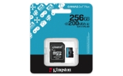 Picture of Kingston Technology 256GB microSDXC Canvas Go Plus Gen4 200MB/s A2 U3 V30 Card + Adapter