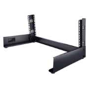 Picture of StarTech.com 2-Post 4U Desktop Server Rack, Small Open Frame 19in Computer Rack, Compact Network Rack for AV / Studio / Data / IT Equipment - Free Standing Two-Post Home/Office Rack