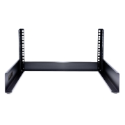 Picture of StarTech.com 2-Post 4U Desktop Server Rack, Small Open Frame 19in Computer Rack, Compact Network Rack for AV / Studio / Data / IT Equipment - Free Standing Two-Post Home/Office Rack
