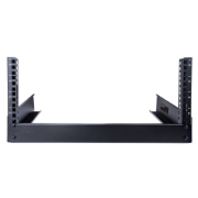 Picture of StarTech.com 2-Post 4U Desktop Server Rack, Small Open Frame 19in Computer Rack, Compact Network Rack for AV / Studio / Data / IT Equipment - Free Standing Two-Post Home/Office Rack