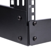 Picture of StarTech.com 2-Post 4U Desktop Server Rack, Small Open Frame 19in Computer Rack, Compact Network Rack for AV / Studio / Data / IT Equipment - Free Standing Two-Post Home/Office Rack