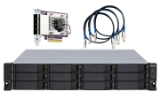 Picture of QNAP TL-R1200S-RP storage drive enclosure HDD/SSD enclosure Black, Grey 2.5/3.5"