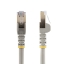 Picture of StarTech.com 10m CAT6a Ethernet Cable - 10 Gigabit Shielded Snagless RJ45 100W PoE Patch Cord - 10GbE STP Network Cable w/Strain Relief - Grey Fluke Tested/Wiring is UL Certified/TIA