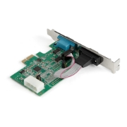 Picture of StarTech.com 2-port PCI Express RS232 Serial Adapter Card - PCIe RS232 Serial Host Controller Card - PCIe to Dual Serial DB9 Card - 16950 UART - Expansion Card - Windows & Linux