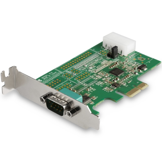 Picture of StarTech.com 4-port PCI Express RS232 Serial Adapter Card - PCIe RS232 Serial Host Controller Card - PCIe to Serial DB9 Card - 16950 UART - Expansion Card - Windows/Linux