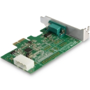 Picture of StarTech.com 4-port PCI Express RS232 Serial Adapter Card - PCIe RS232 Serial Host Controller Card - PCIe to Serial DB9 Card - 16950 UART - Expansion Card - Windows/Linux
