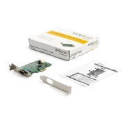 Picture of StarTech.com 4-port PCI Express RS232 Serial Adapter Card - PCIe RS232 Serial Host Controller Card - PCIe to Serial DB9 Card - 16950 UART - Expansion Card - Windows/Linux