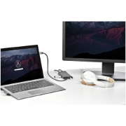 Picture of StarTech.com USB C Multiport Adapter - USB-C Mini Travel Dock w/ 4K HDMI or 1080p VGA - 3x USB 3.0 Hub, SD, GbE, Audio, 100W PD Pass-Through - Portable Docking Station for Laptop/Tablet