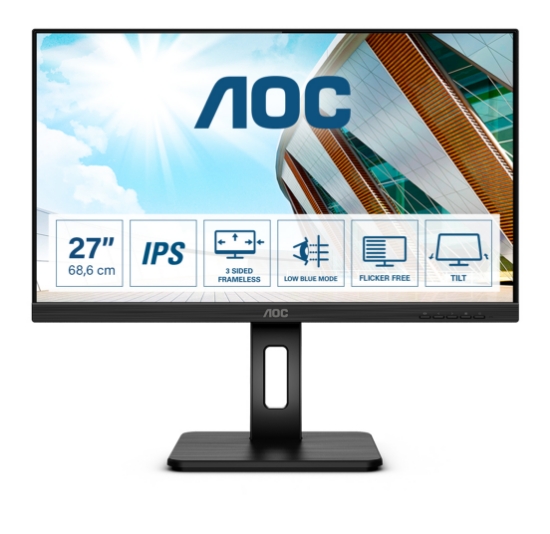 Picture of AOC P2 Q27P2Q LED display 68.6 cm (27") 2560 x 1440 pixels Quad HD Black