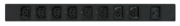 Picture of APC Easy Rack PDU, Switched, 1U, 1 Phase, 3.7kW, 230V, 16A, 8 x C13 outlets, IEC60320 C20 inlet