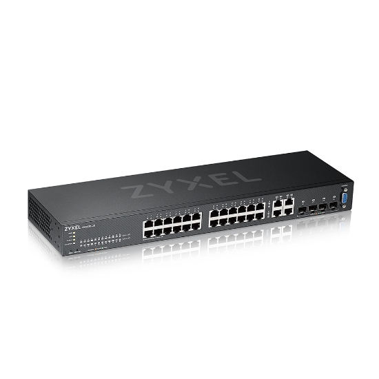 Picture of Zyxel GS2220-28-EU0101F network switch Managed L2 Gigabit Ethernet (10/100/1000) Black