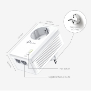 Picture of TP-Link TL-PA7027P KIT PowerLine network adapter 1000 Mbit/s Ethernet LAN White 2 pc(s)