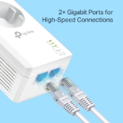 Picture of TP-Link TL-PA7027P KIT PowerLine network adapter 1000 Mbit/s Ethernet LAN White 2 pc(s)