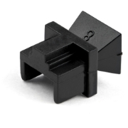 Picture of StarTech.com 100 Pack RJ45 Dust Covers - Reusable RJ45 Blanking Plug/ Dust Cap - Ethernet/LAN Port Protector/ Blocker - Snap In RJ45 Female Jack Protective Cover for Hubs Switches Routers