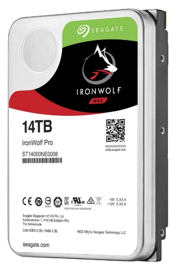 Picture of Seagate IronWolf Pro ST14000NEA008 internal hard drive 14 TB 7200 RPM 256 MB 3.5" Serial ATA III