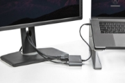 Picture of StarTech.com Thunderbolt 3 Mini Dock - Portable Dual Monitor Docking Station with DP 4K 60Hz, 1x USB-A Hub (USB 3.0/5 Gbps), GbE - 11in/28cm Cable - TB3 Multiport Adapter - Mac/Windows