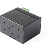 Picture of StarTech.com PoE+ Industrial Fiber to Ethernet Media Converter 30W - SFP to RJ45 - Singlemode/Multimode Fiber to Copper Gigabit Ethernet - Mini/Compact Size - IP-30/ -40 to +75C