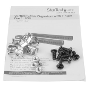 Picture of StarTech.com Vertical Cable Organizer with Finger Ducts - 0U - 6 ft.