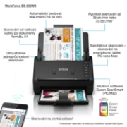 Picture of Epson WorkForce ES-500WII Sheet-fed scanner 600 x 600 DPI A4 Black